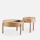 Table d'appoint bois ARC avec rangement Woud