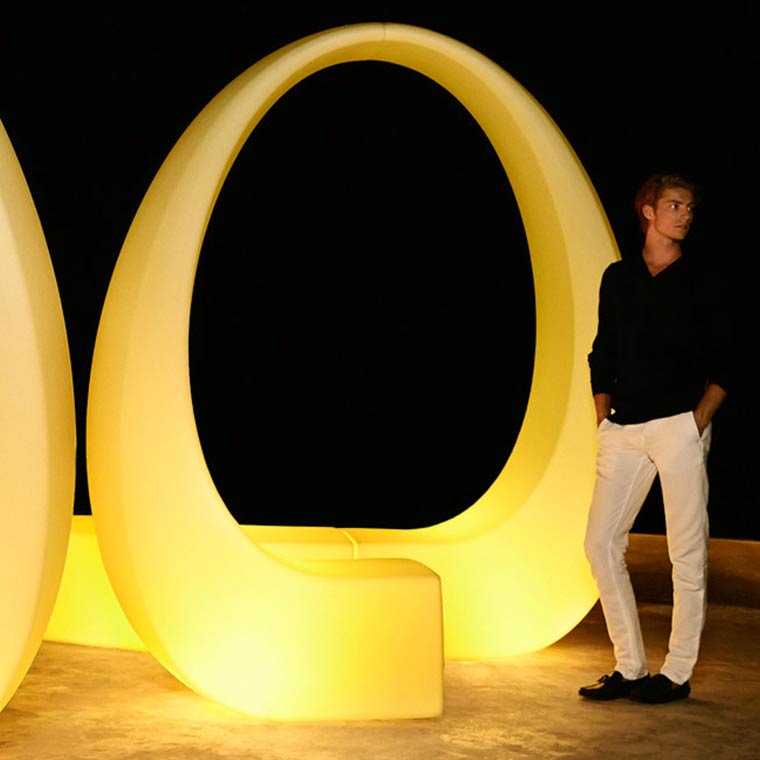 And banc arche lumineuse design Vondom